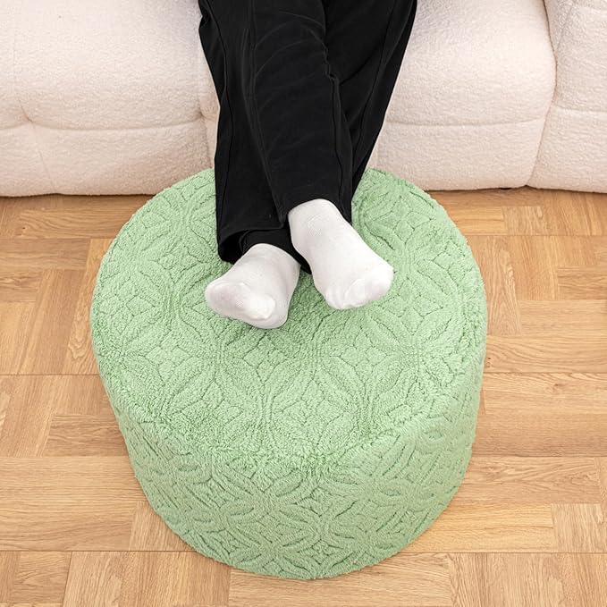 Plush Multi-Functional Ottoman Pouf – Ergonomic Ottoman Foot Rest
