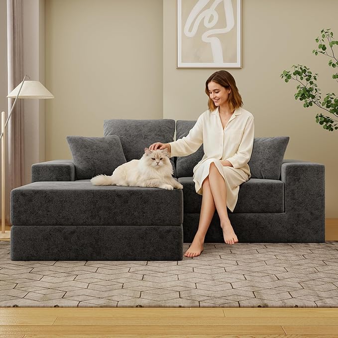 Cloud Modular Sectional Sofa, Comfy Boneless Couch