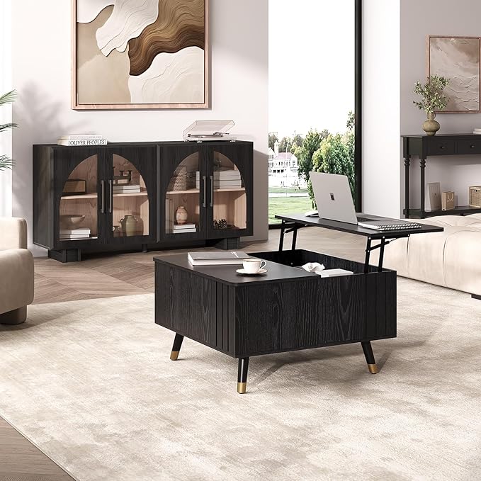 JOINICE 32" Square Lift Top Coffee Table
