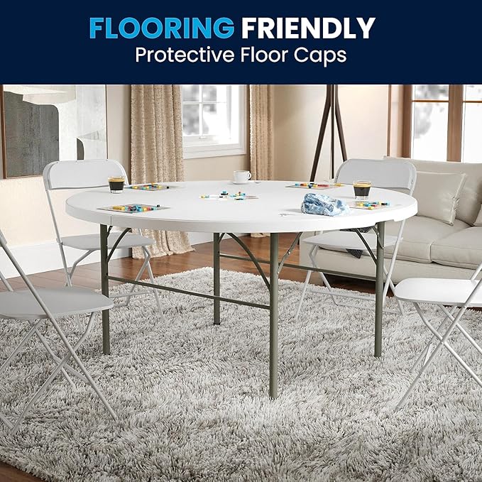 Flash Furniture Scarborough 5' Round Plastic Folding Table
