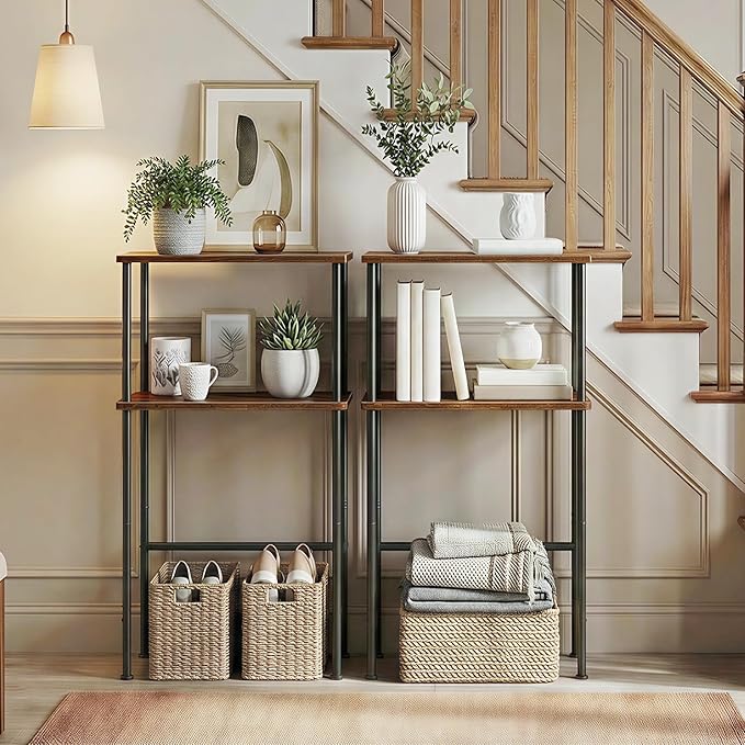 HOOBRO Narrow Console Table Set of 2