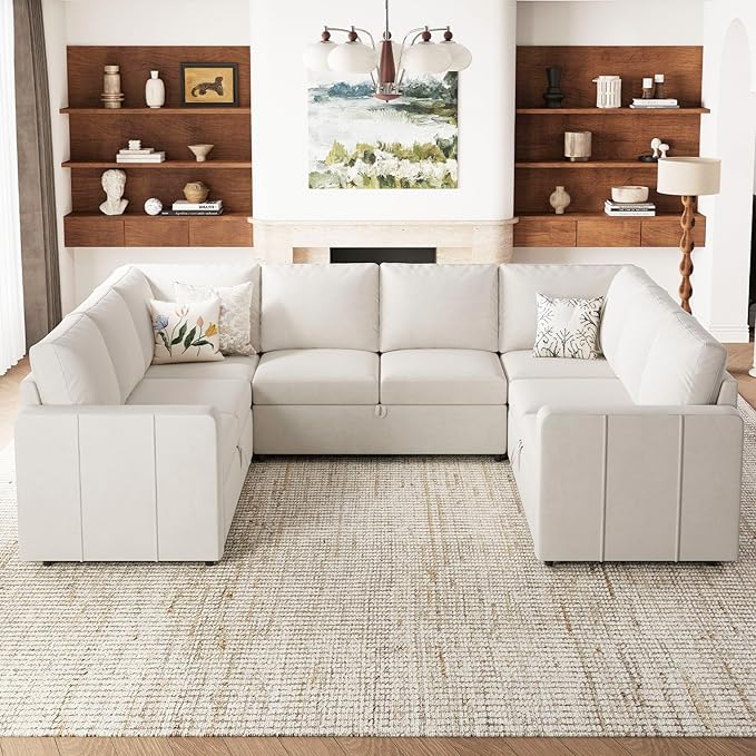Belffin Modular Sectional Sleeper Sofa Bed