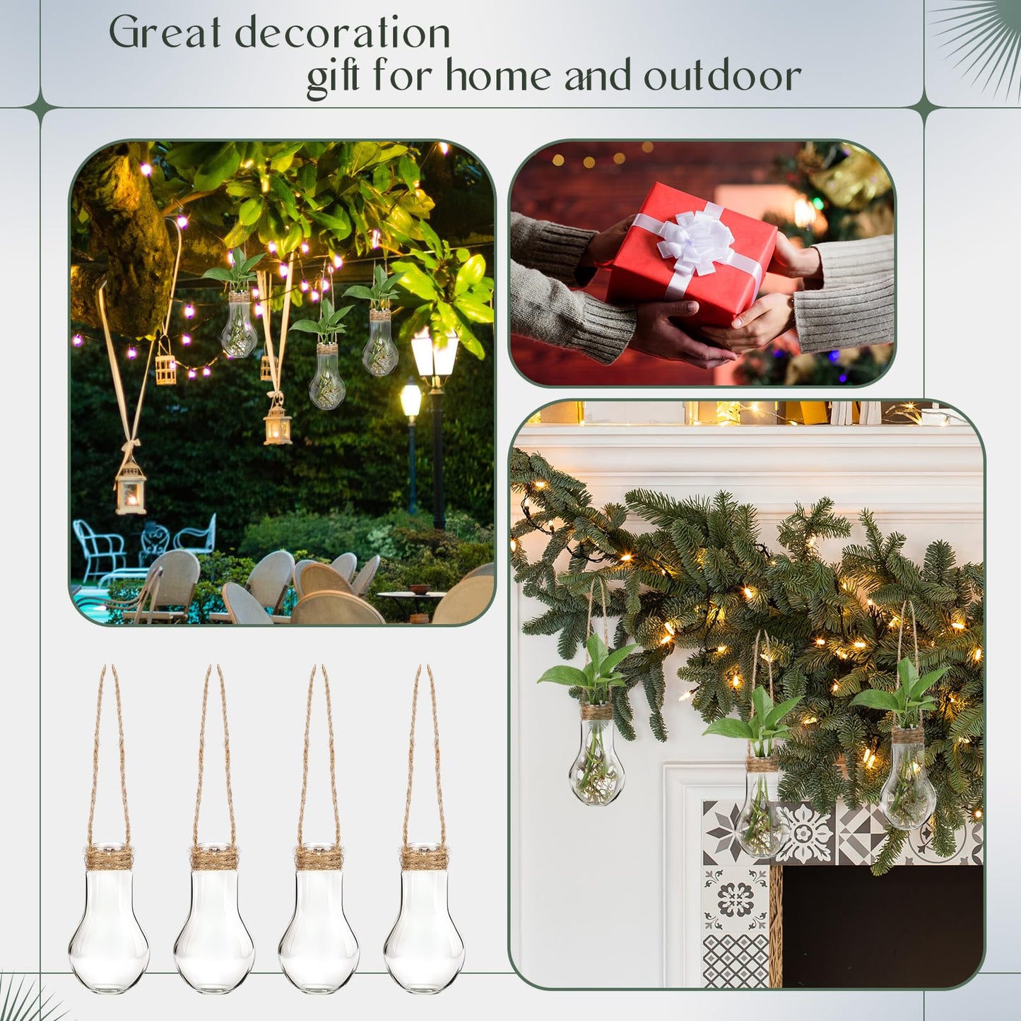Baderke 18 Sets 3.94" Plastic Window Propagation Stations Hanging Propagation Vases Plant Test Tubes with Suction Cup & Traceless Nail & Brush Clear Wall Jars for Office Home Garden Decor Lover Gift