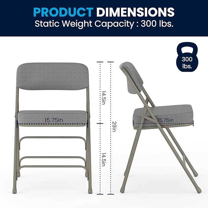 Flash Furniture Hercules Series Metal Folding Chairs