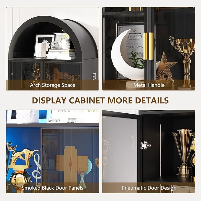 FREDEES Arched Display Cabinet