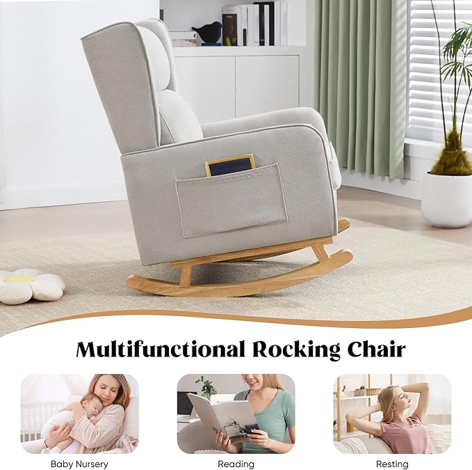 HCHAIRH Nursery Rocking Chairs, Rocking Chair Nursery