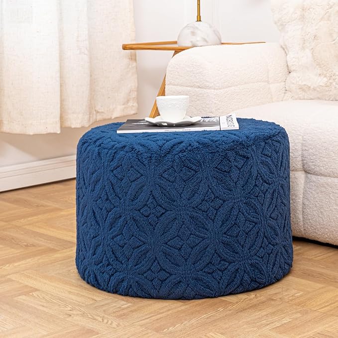 Plush Multi-Functional Ottoman Pouf – Ergonomic Ottoman Foot Rest