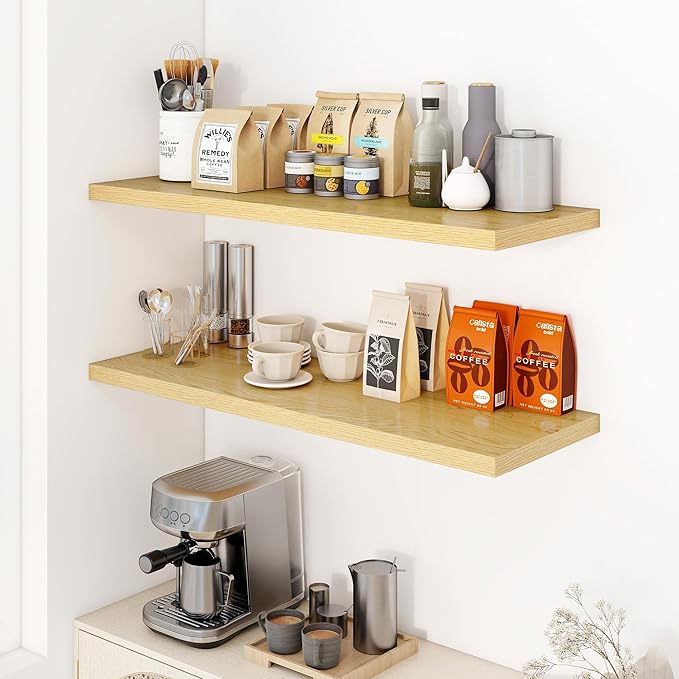 Dreamland 40" Floating Shelves for Wall, Wall-Mounted Shelves for Bedroom