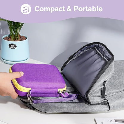 ProCase Collectible Trading Card Case, Hard Travel Carrying Storage Box Holds 300+ Cards for MTG, TCG, Yu-Gi-Oh, Lorcana, Holder Organizer with Removable Divider and Multiple Color Options -Purple