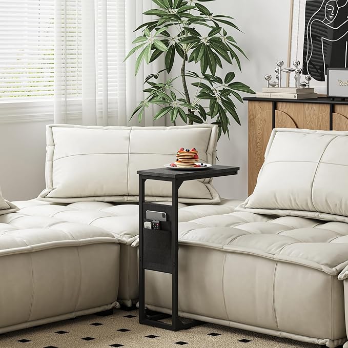 TUTOTAK C Shaped End Table, Side Table