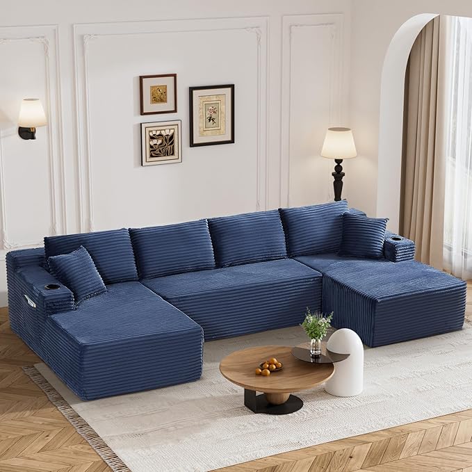 133" Oversized Cloud Boneless Sofa Couch