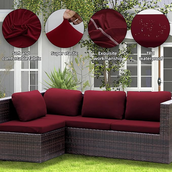 Outdoor Cushion Covers Set, Replacement