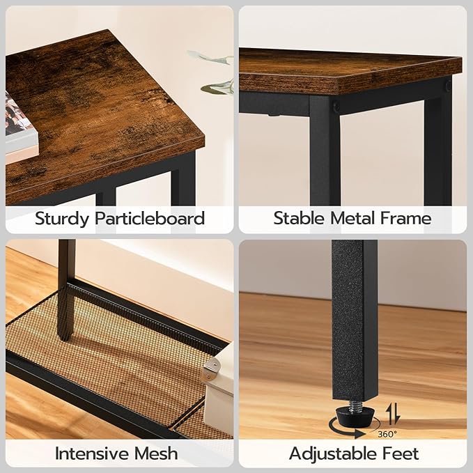 HOOBRO 29.5" Narrow Console Table, Small Entryway Table