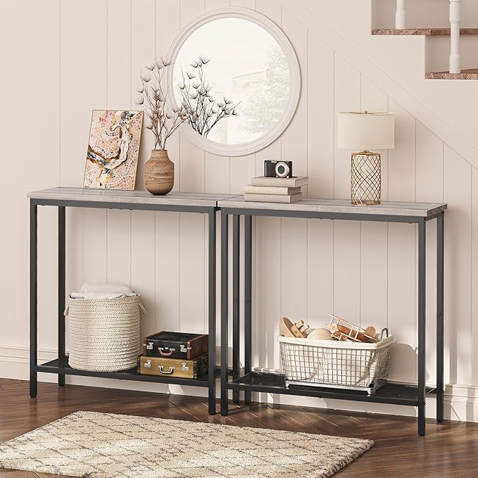 HOOBRO 29.5" Narrow Console Table, Small Entryway Table