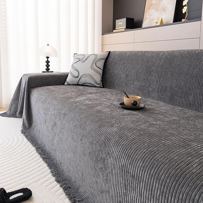 DREAMINGO Modern Minimalist Sofa Covers Washable Pet Furniture Protector Couch