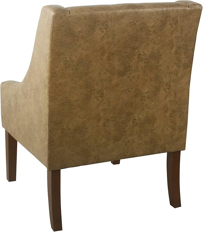 HomePop Modern Swoop Arm Accent Chair