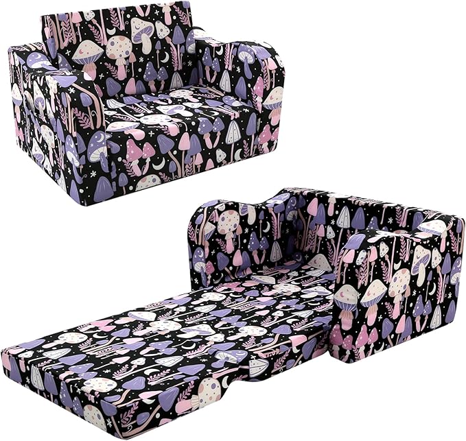 MeMoreCool Toddler Couch Chair – Foldable Kids Sofa