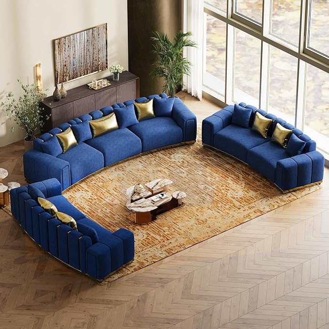 104" Oversized Velvet Chesterfield Couch