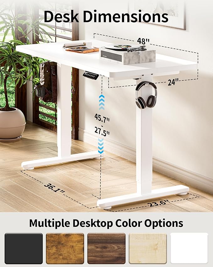 BIZUM Standing Desk Electric Adjustable Computer Desk-Stand up Desk Office