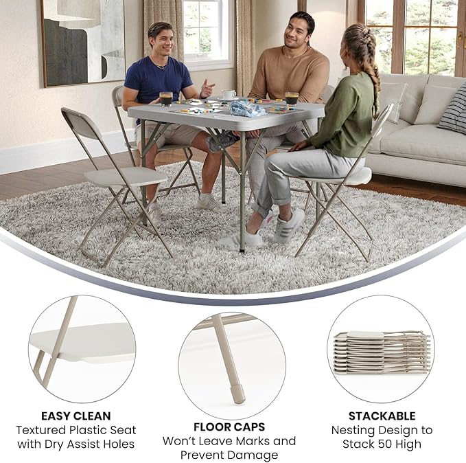 Flash Furniture Hercules Series Plastic Folding Chairs