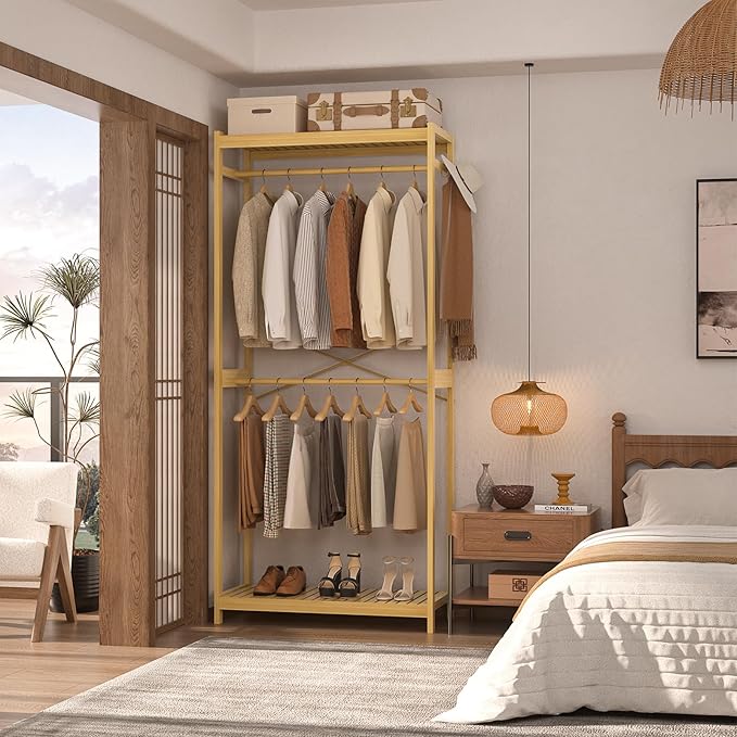 Homykic Bamboo Clothes Rack