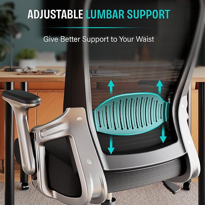 SUNNOW Office Chair, Ergonomic Computer Desk Chair, Sturdy Executive Task Chair