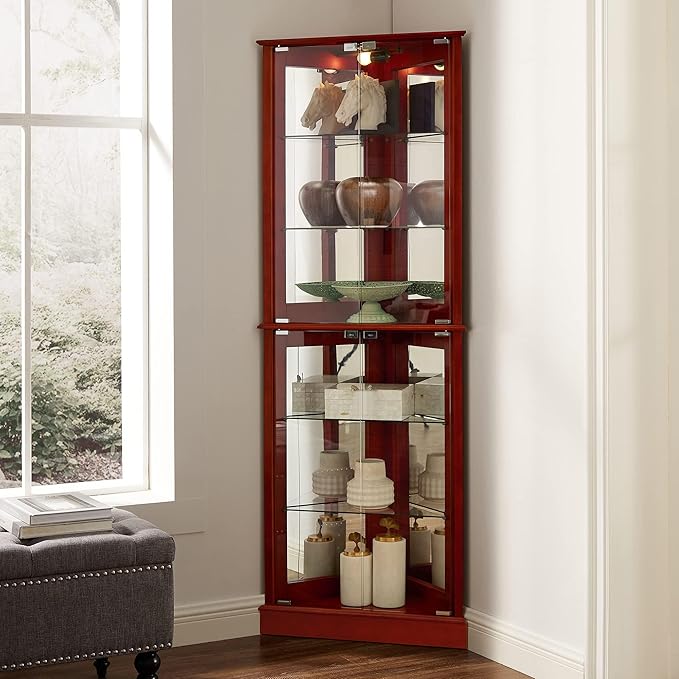 Glass Corner Display Cabinet