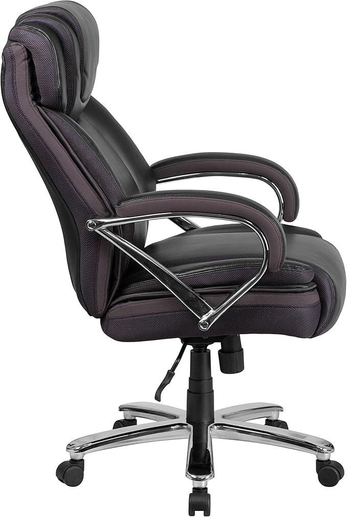 Flash Furniture HERCULES Series Big & Tall 500 lb. Rated Black LeatherSoft
