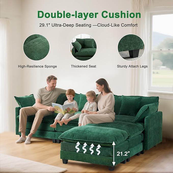 Expandable Modular Sectional Sofa