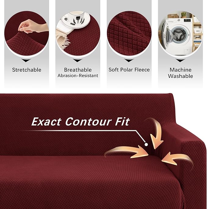 Arfntevss Stretch Sectional Couch Covers L Shaped Corner Sectional Sofa Cover