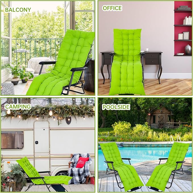 Bucherry 67 x 19 Inch Chaise Lounge Cushions Soft Lounge Chair Cushion Gravity
