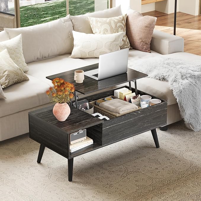 WLIVE Coffee Table for Living Room, Lift Top Coffee Table