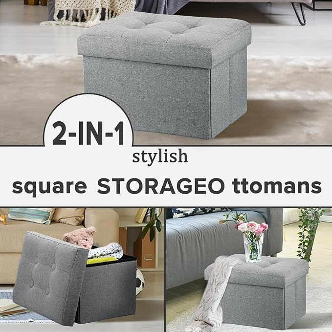 LINMAGCO Ottoman Storage Ottoman