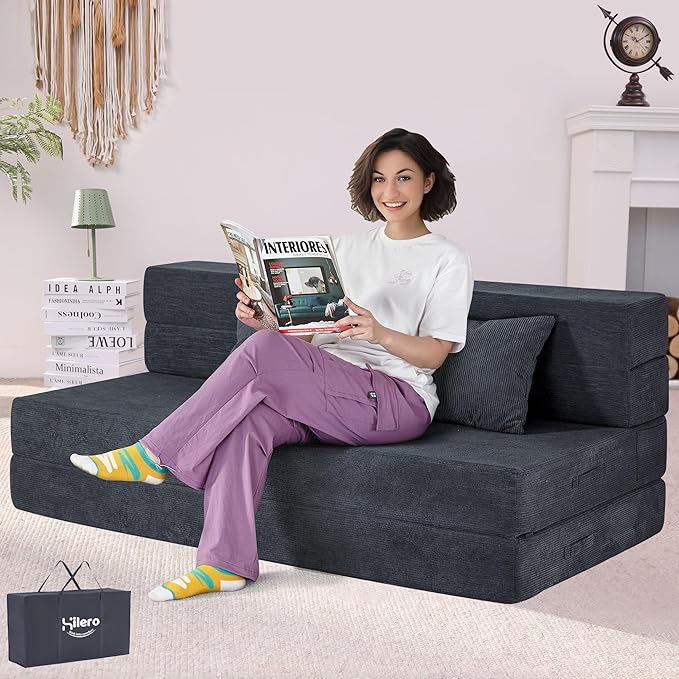 Folding Sofa Bed, 4 in 1 Convertible Sleeper Chair