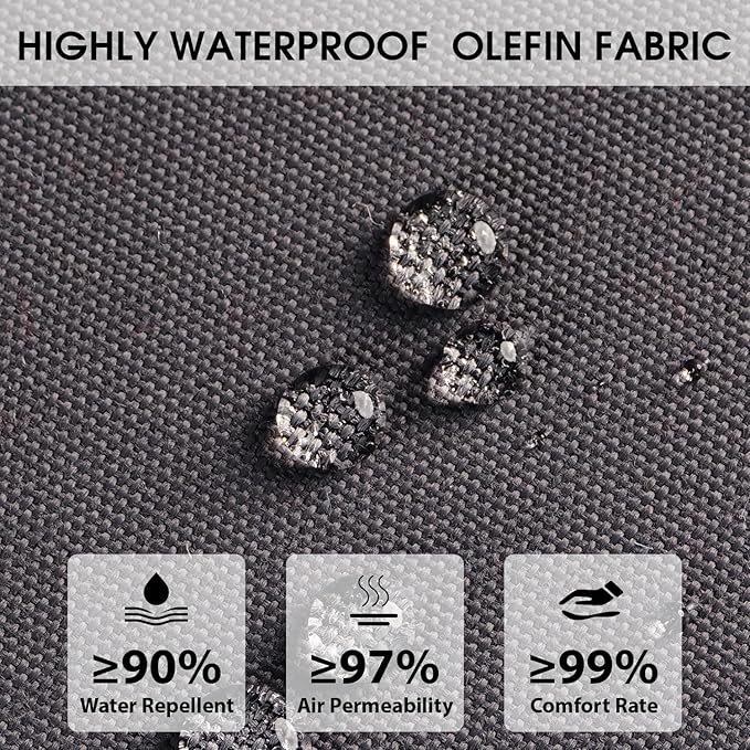 Rocking Chair Cushions with Pillow, Waterproof and Fade-Resistant Thicken