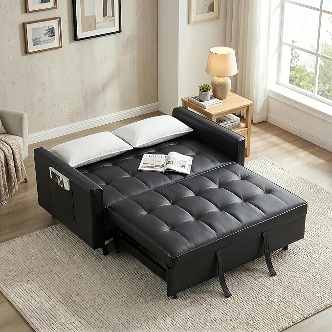 3 in 1 Convertible Sofa Bed, Loveseat Sleeper Sofa