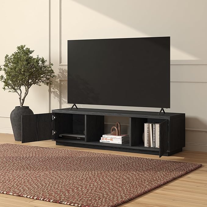 Henn&Hart Fluted TV Stand for TVs up to 65"