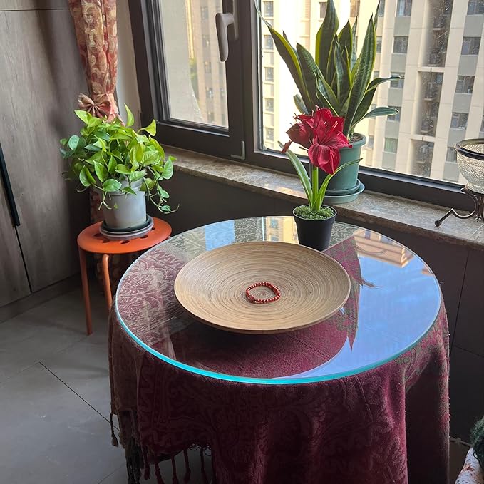 16" Round Tempered Glass Table Top
