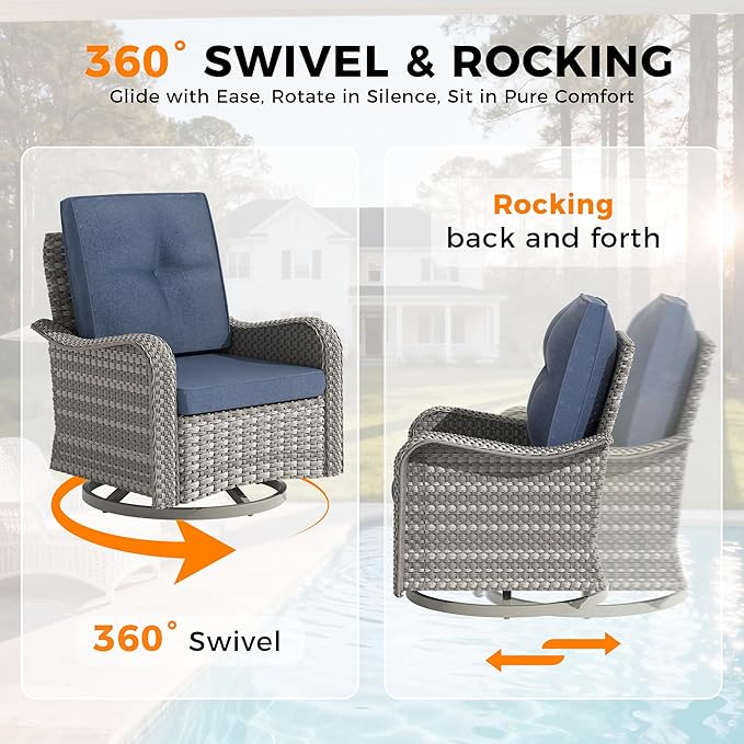 14-Seat Outdoor Wicker Patio Furniture Set