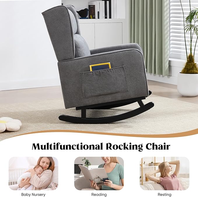 HCHAIRH Nursery Rocking Chairs, Rocking Chair Nursery