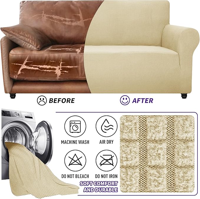 ZNSAYOTX Super Stretch Chair Slipcover Universal Sofa Chair Covers