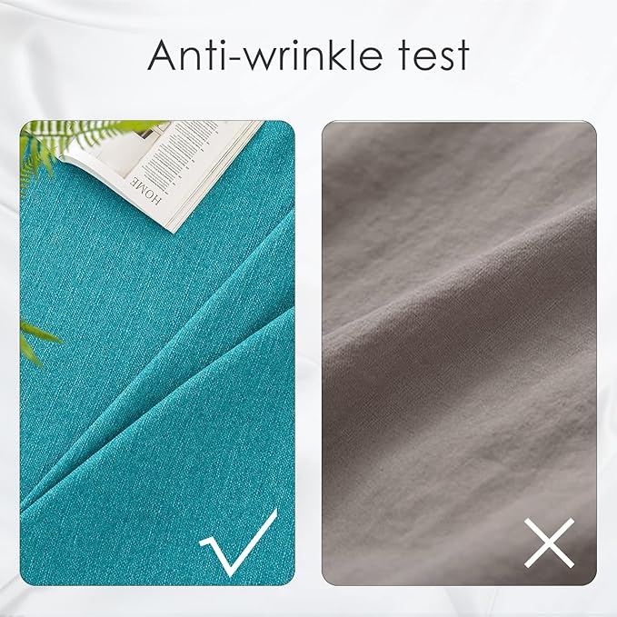 BALCONY & FALCON Rectangle Tablecloth Washable Wrinkle Resistant and Water