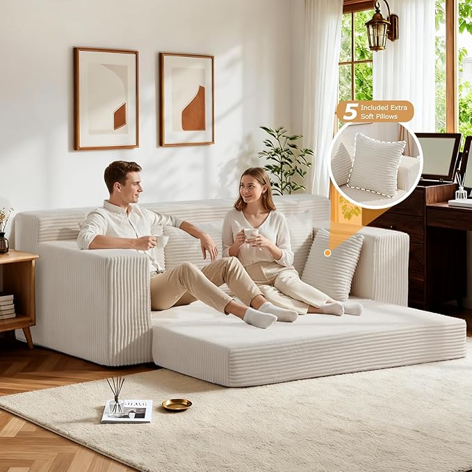 Boneless Couch 70 inch, 3 Seater Couch