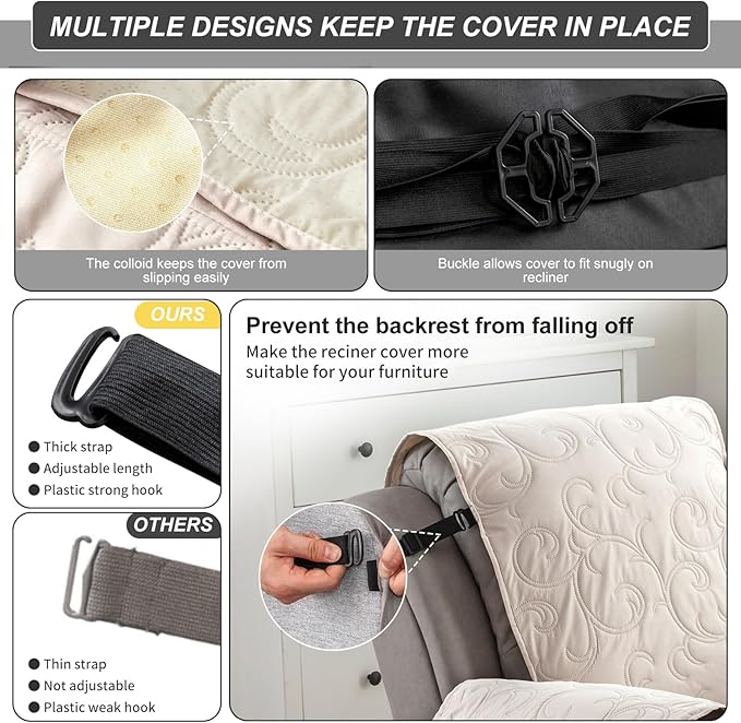100% Waterproof Recliner Chair Cover, Recliner Chair Covers
