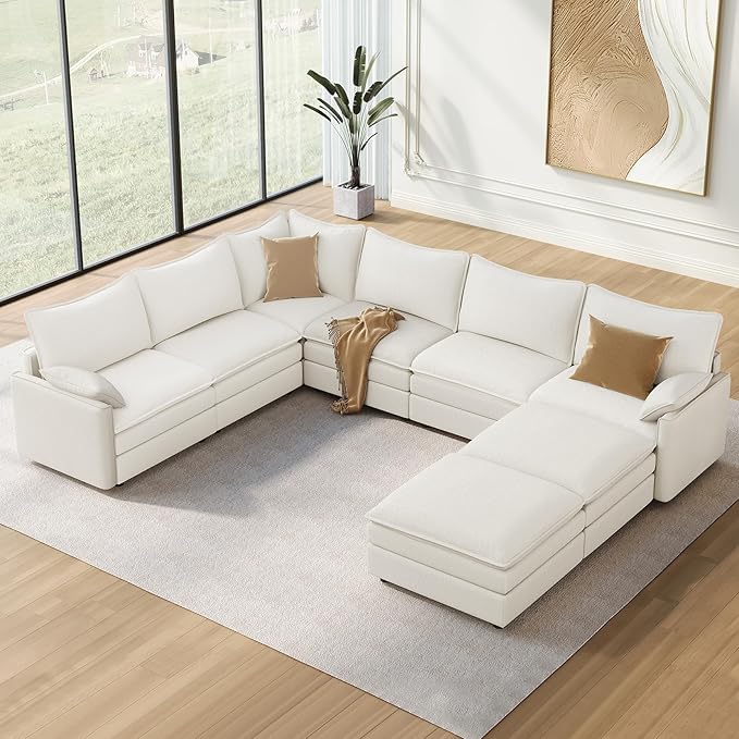 Vesgantti Large Modular Sectional Sofa, Big Comfy Cloud Couch