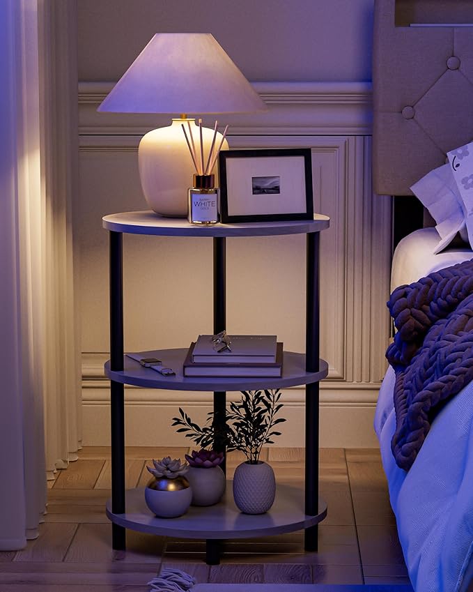 Round Pedestal End Table