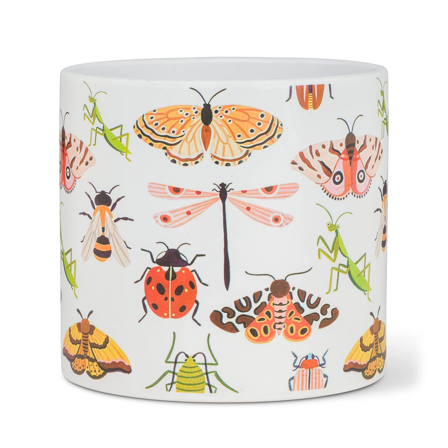 Abbott Collection Large Allover Bugs Planter-6.5" D