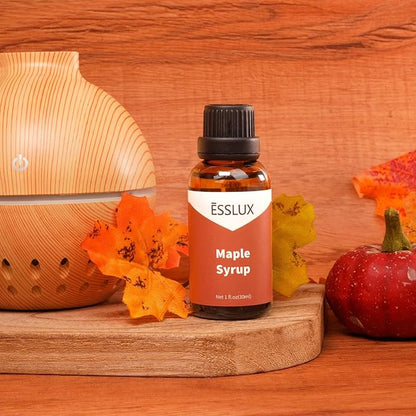 Maple Syrup Fragrance Oil - ESSLUX Essential Aromatherapy Scented Oils for Diffuser, Candle Soap Making Scents, Massage, Perfume, Home Fragrance, 30 ml