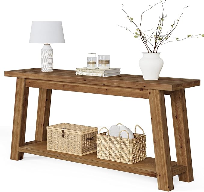 LITTLE TREE 70.9" Solid Wood Console Table