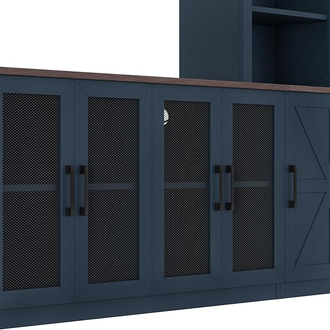 LUMISOL 4-Piece Entertainment Center Wall Unit